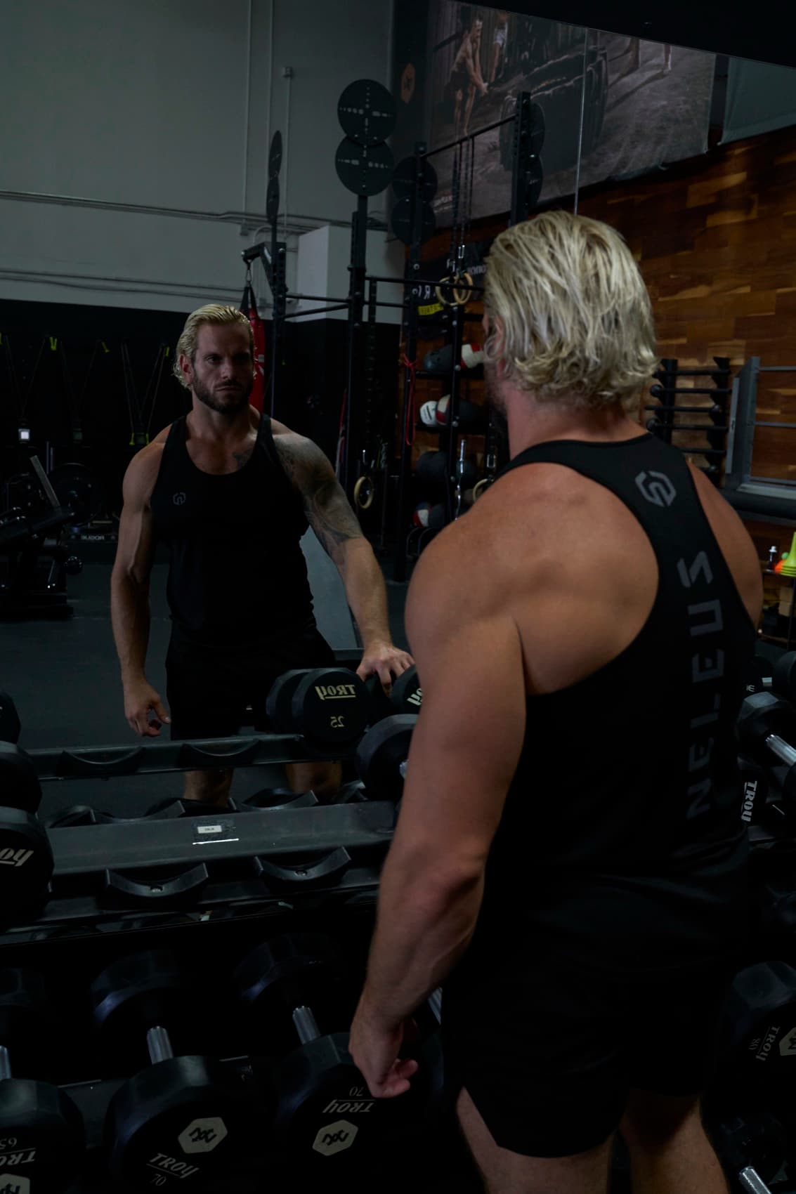 Jarred coaching in the gym